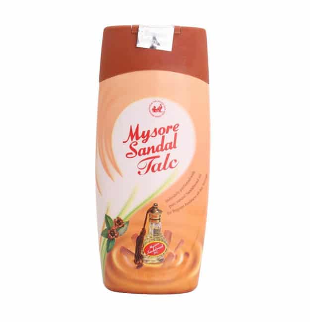 Mysore Sandal Talc 300gm  100gm Delicately perfumed with Pure Sandalwood  Oil